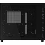 Asus Prime AP303 - Tempered Glass Panel Computer Case - Mini ITX, Micro ATX, ATX Motherboard Supported - Mid-tower - Tempered Glass - Black - Left view