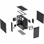 Asus Prime ASUS Prime AP303 - Mesh Panel Computer Case - Mini ITX, Micro ATX, ATX Motherboard Supported - Mesh - Black - Alternate view 6