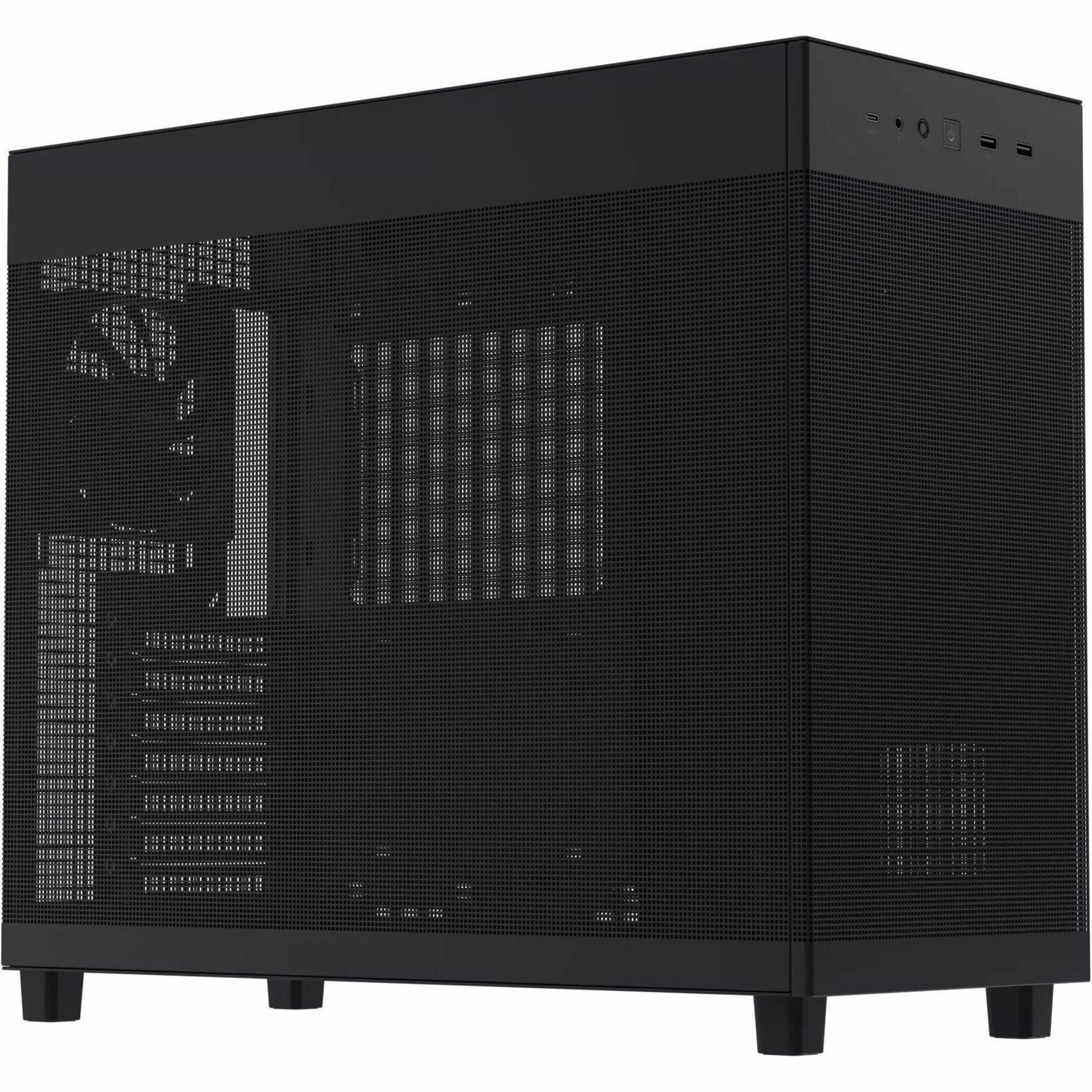 Asus Prime ASUS Prime AP303 - Mesh Panel Computer Case - Mini ITX, Micro ATX, ATX Motherboard Supported - Mesh - Black - Alternate view 10