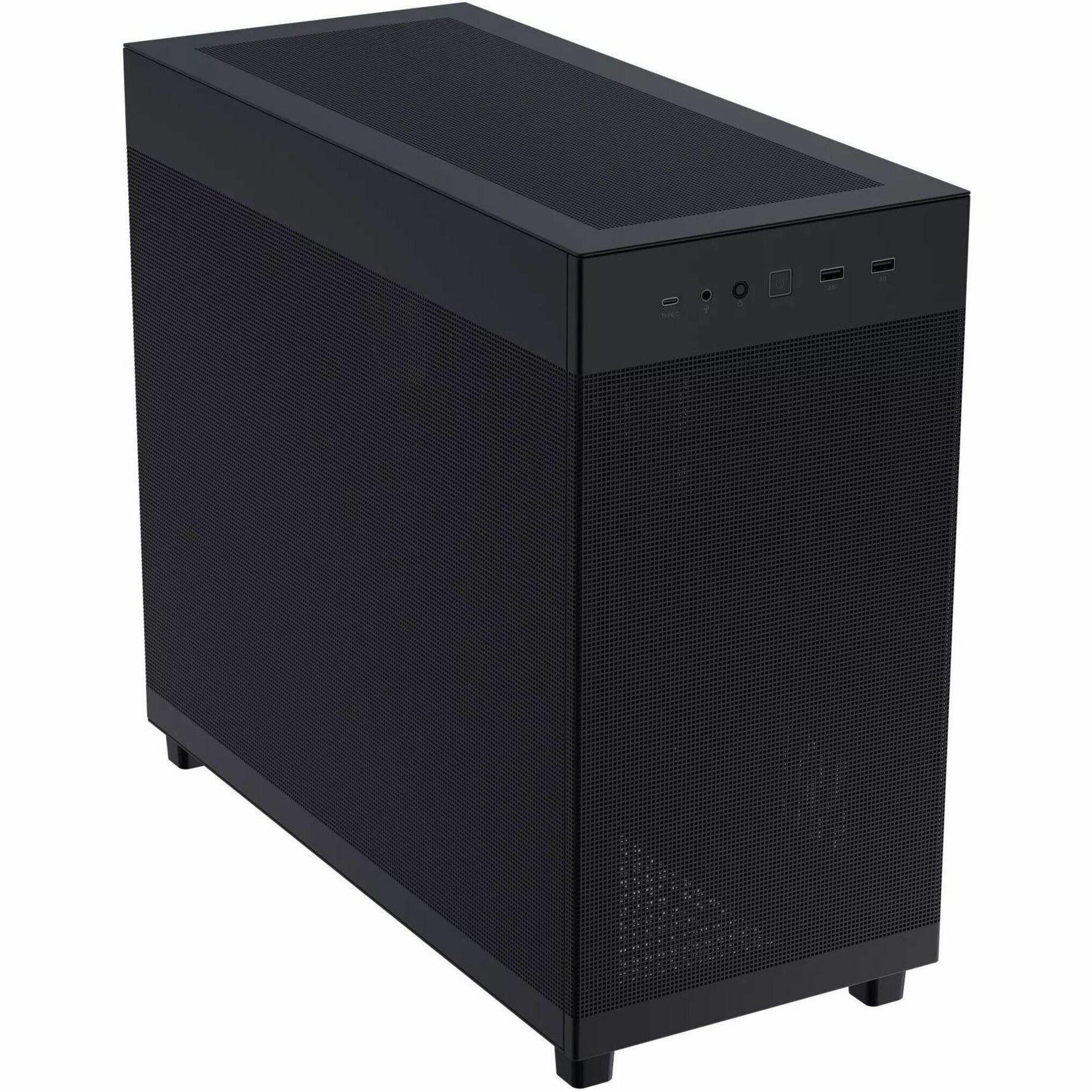 Asus Prime ASUS Prime AP303 - Mesh Panel Computer Case - Mini ITX, Micro ATX, ATX Motherboard Supported - Mesh - Black - Top view