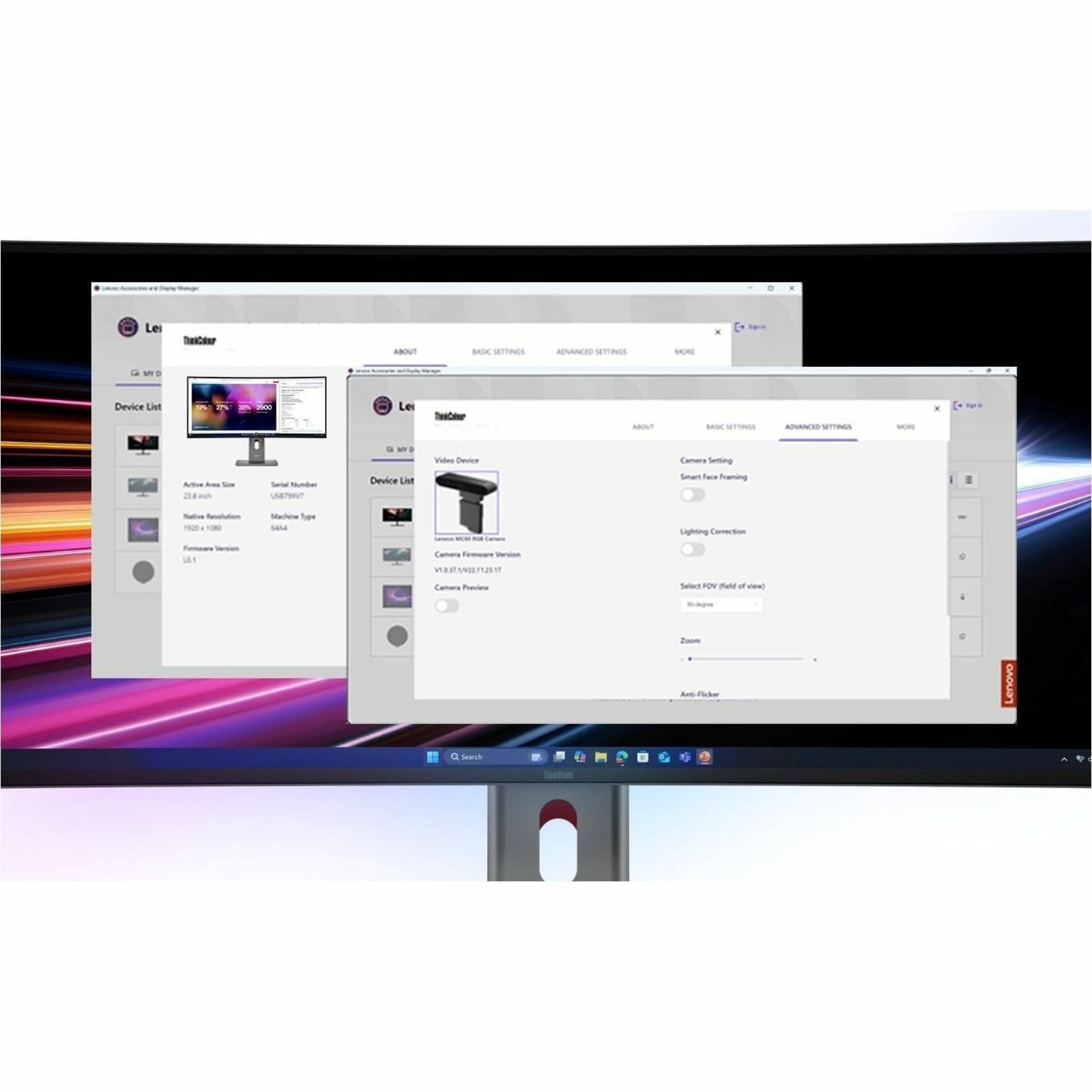 Lenovo ThinkVision P40WD-40 40' Class 5K2K WUHD Curved Screen LED Monitor - 21:9 - Eclipse Black - Alternate view 12
