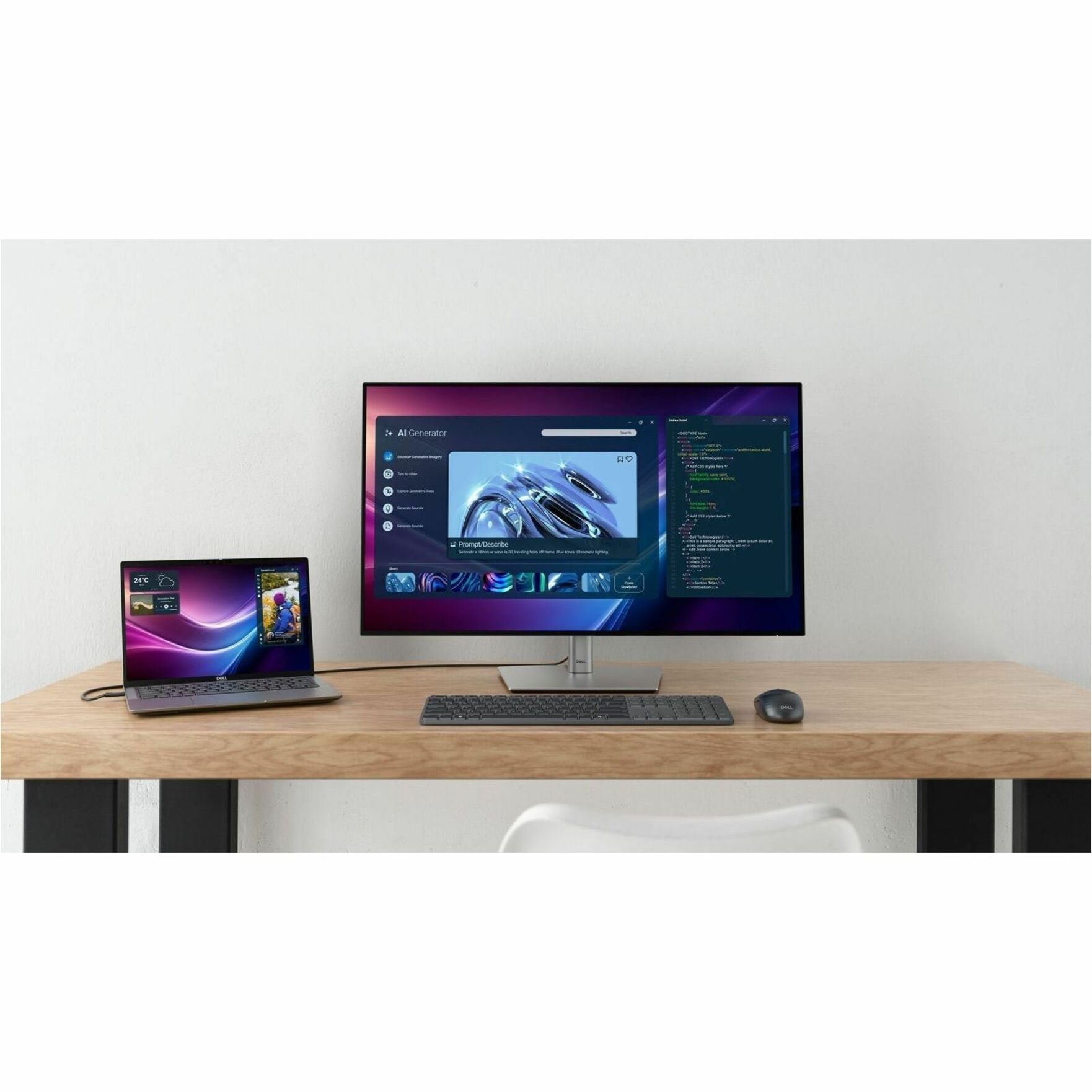 Dell Pro 7 MS726 Full-size Mouse - Bluetooth/Radio Frequency - USB Type A - Optical - 4 Button(s) - 4 Programmable Button(s) - Black - Alternate view 11