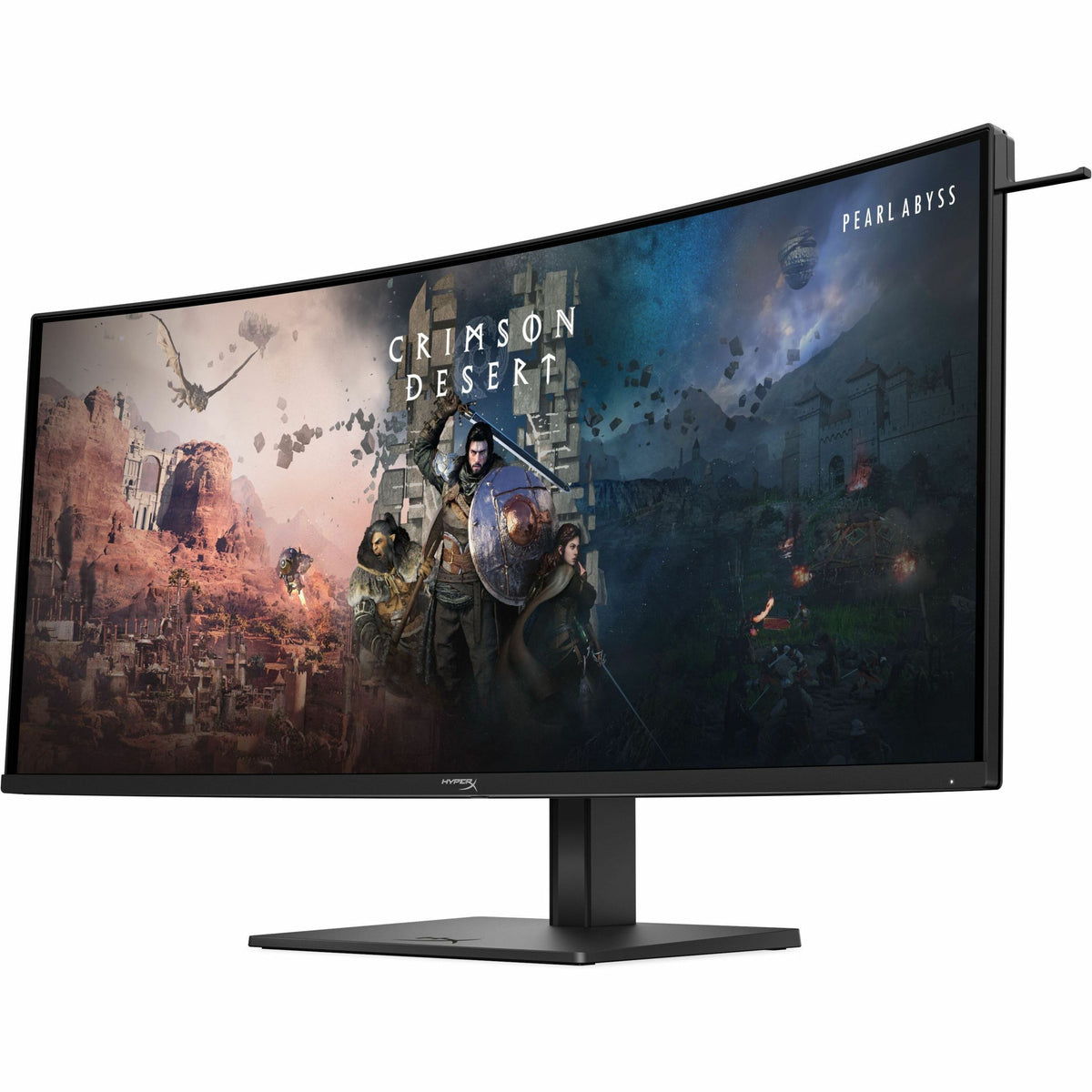 HyperX OMEN 34 35' Class UW-QHD Curved Screen Gaming OLED Monitor - 21:9 - Left view