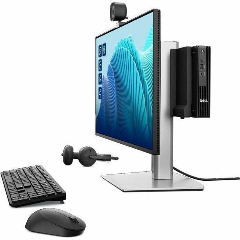 Dell Pro Micro QCM1255 Desktop Computer - AMD Ryzen 7 PRO Ryzen 8000 8700GE - 16 GB - 512 GB PCI Express NVMe 4.0 SSD - Micro PC - Black - Alternate view 9
