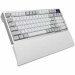 Asus ROG Azoth 96 HE Lite Gaming Keyboard - Compact - Wired/Wireless Connectivity - USB 2.0 Type A, USB Type C Interface - RGB LED - White - Right view
