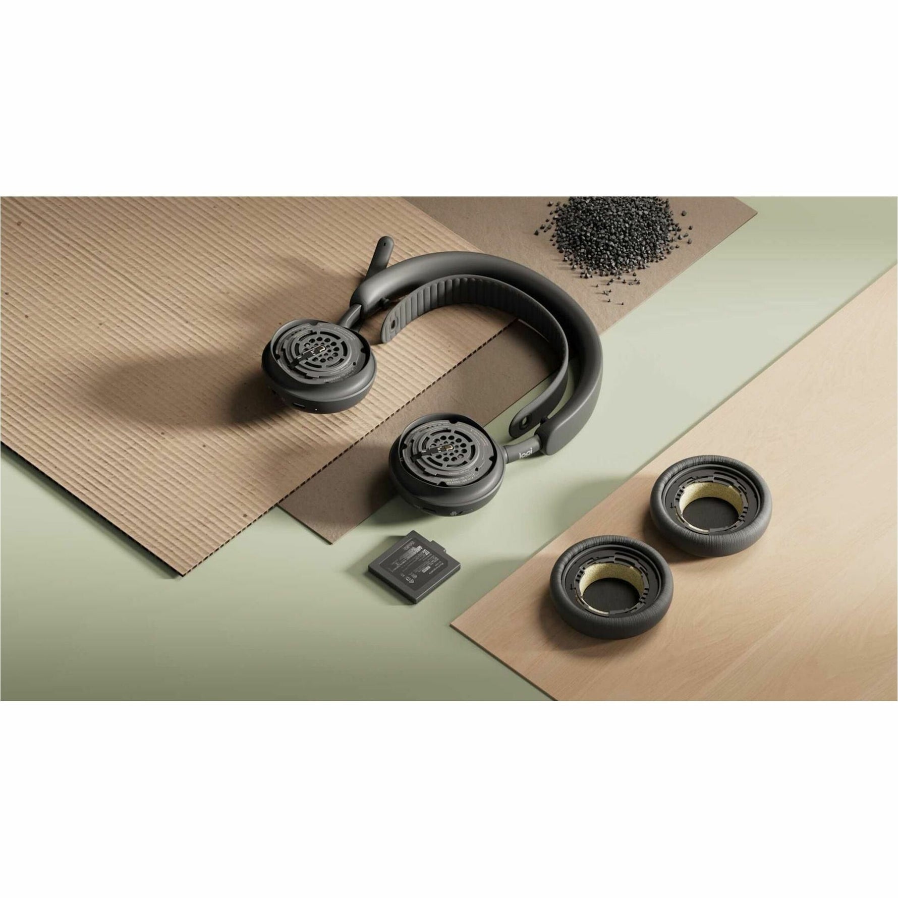 Logitech Zone Wireless 2 ES Wired/Wireless Over-the-head Stereo Headset - Graphite - Alternate view 6