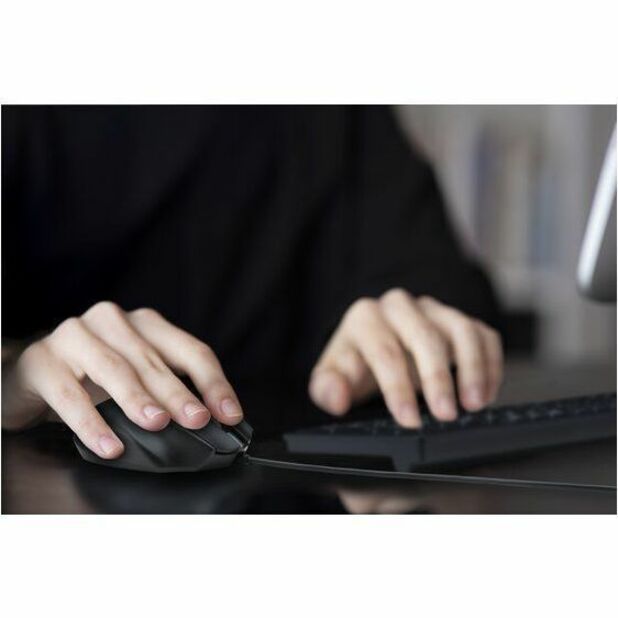 Kensington Pro Fit Ergo MY435 Mid Size Mouse - USB Type C - Optical - 6 Button(s) - 6 Programmable Button(s) - Black - 1 - Alternate view 6