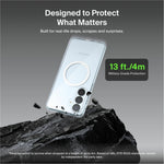 Belkin SheerForce Case for Samsung Galaxy S26+ Smartphone - Grippy Side Grooves - Clear - Alternate view 7