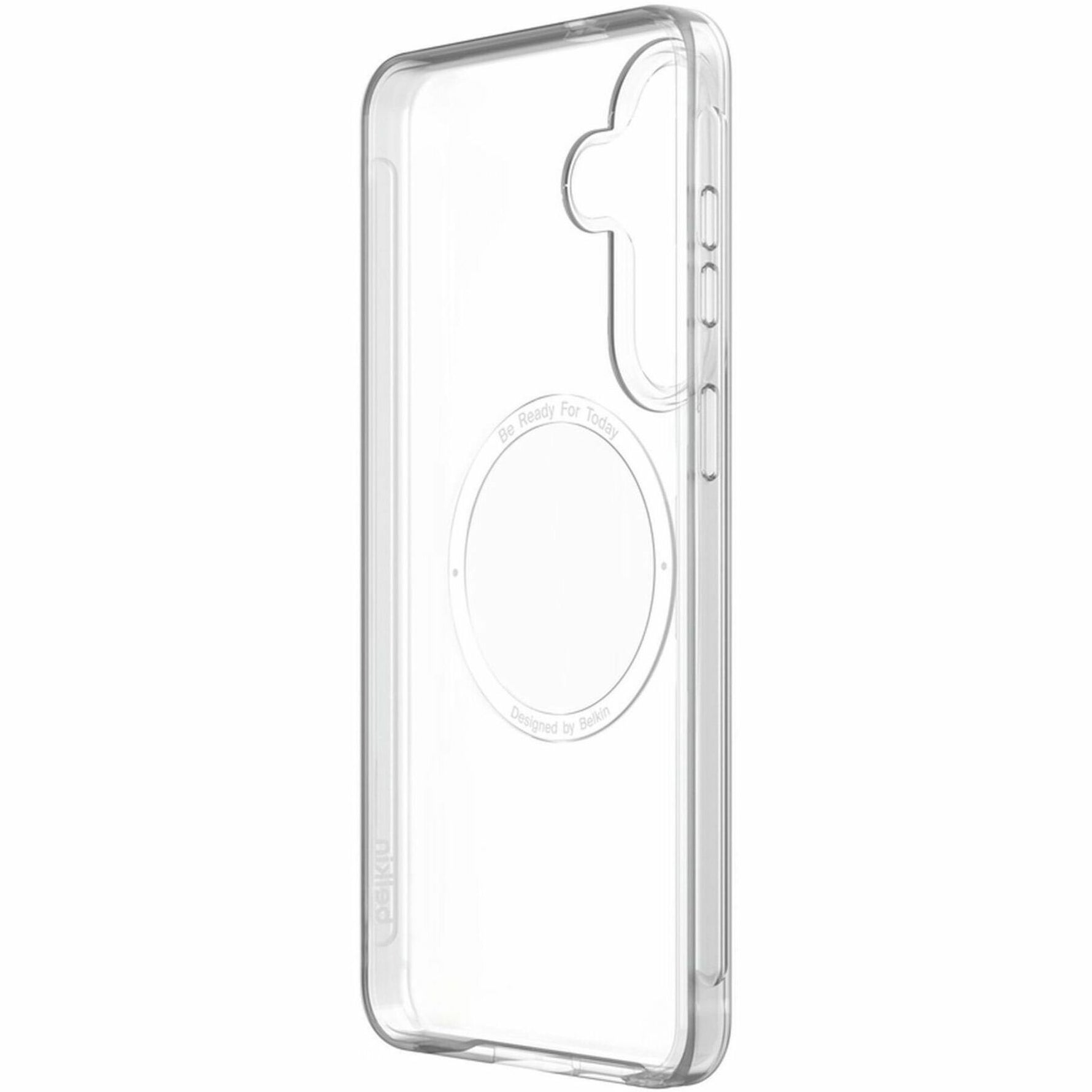 Belkin SheerForce Case for Samsung Galaxy S26+ Smartphone - Grippy Side Grooves - Clear - Right view