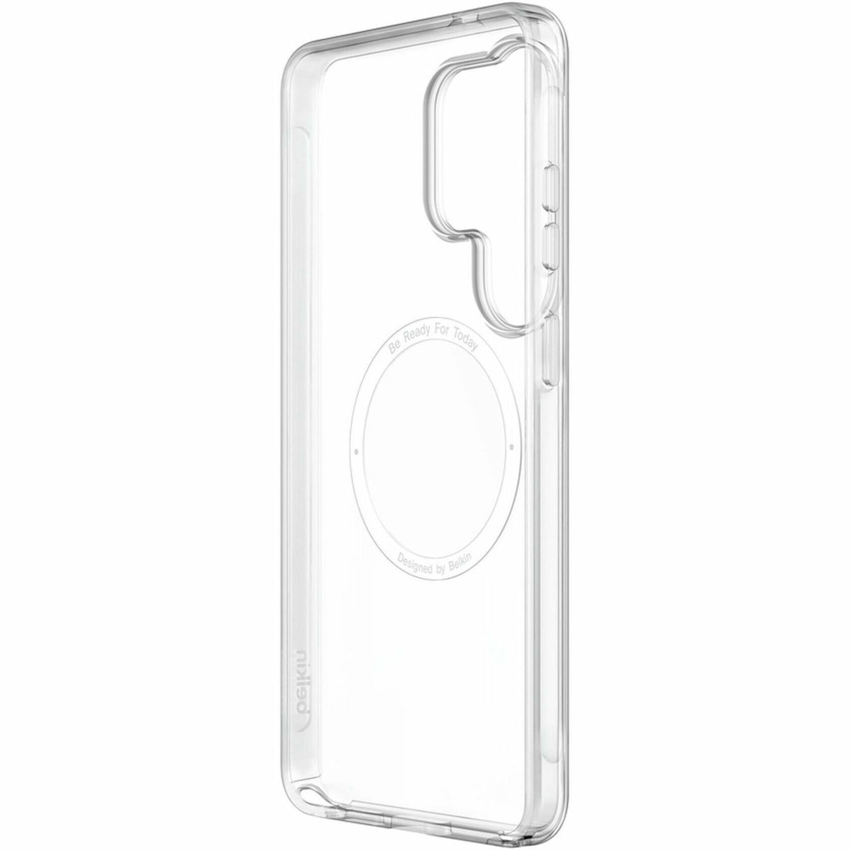 Belkin SheerForce Case for Samsung Galaxy S26 Ultra Smartphone - Grippy Side Grooves, Textured Buttons - Clear - Right view