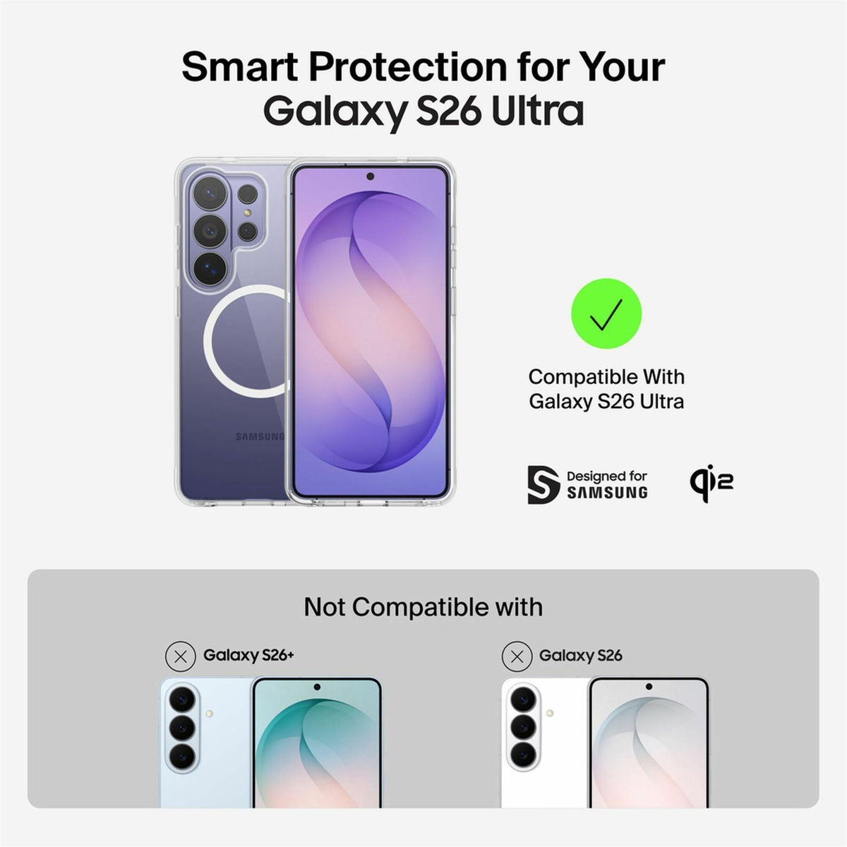 Belkin SheerForce Case for Samsung Galaxy S26 Ultra Smartphone - Grippy Side Grooves, Textured Buttons - Clear - Alternate view 8