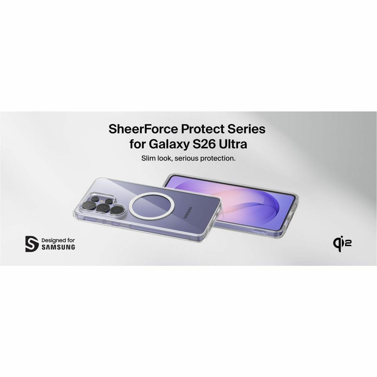 Belkin SheerForce Case for Samsung Galaxy S26 Ultra Smartphone - Grippy Side Grooves, Textured Buttons - Clear - Alternate view 10