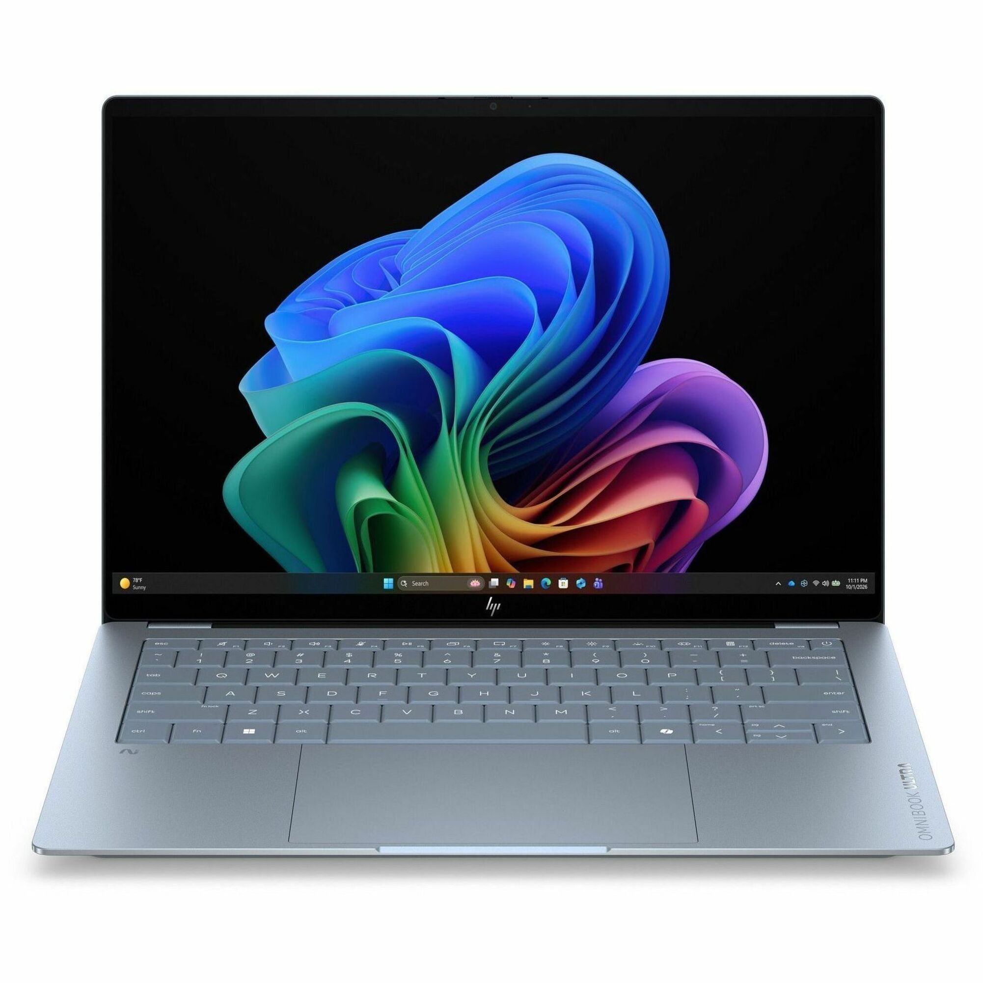 HP OmniBook Ultra 14-kg0017QU 14' Touchscreen Copilot+ PC Notebook - 2.8K - 120 Hz - Qualcomm Snapdragon X2 Elite X2E-90-100 - 32 GB - 1 TB SSD - Stone Blue