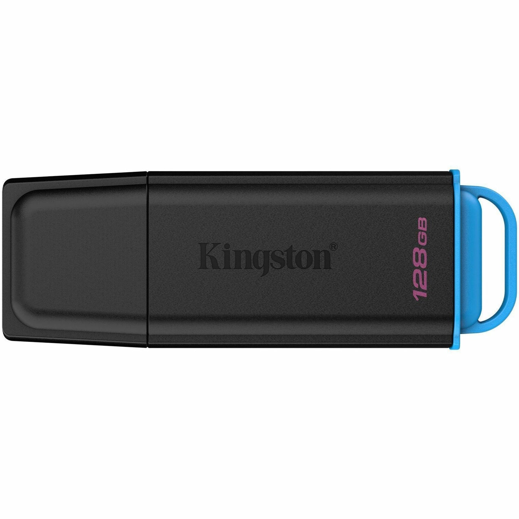 Kingston DataTraveler Exodia 128 GB USB 3.2 (Gen 1) Type A, USB 2.0 Flash Drive - Black, Blue - Top view