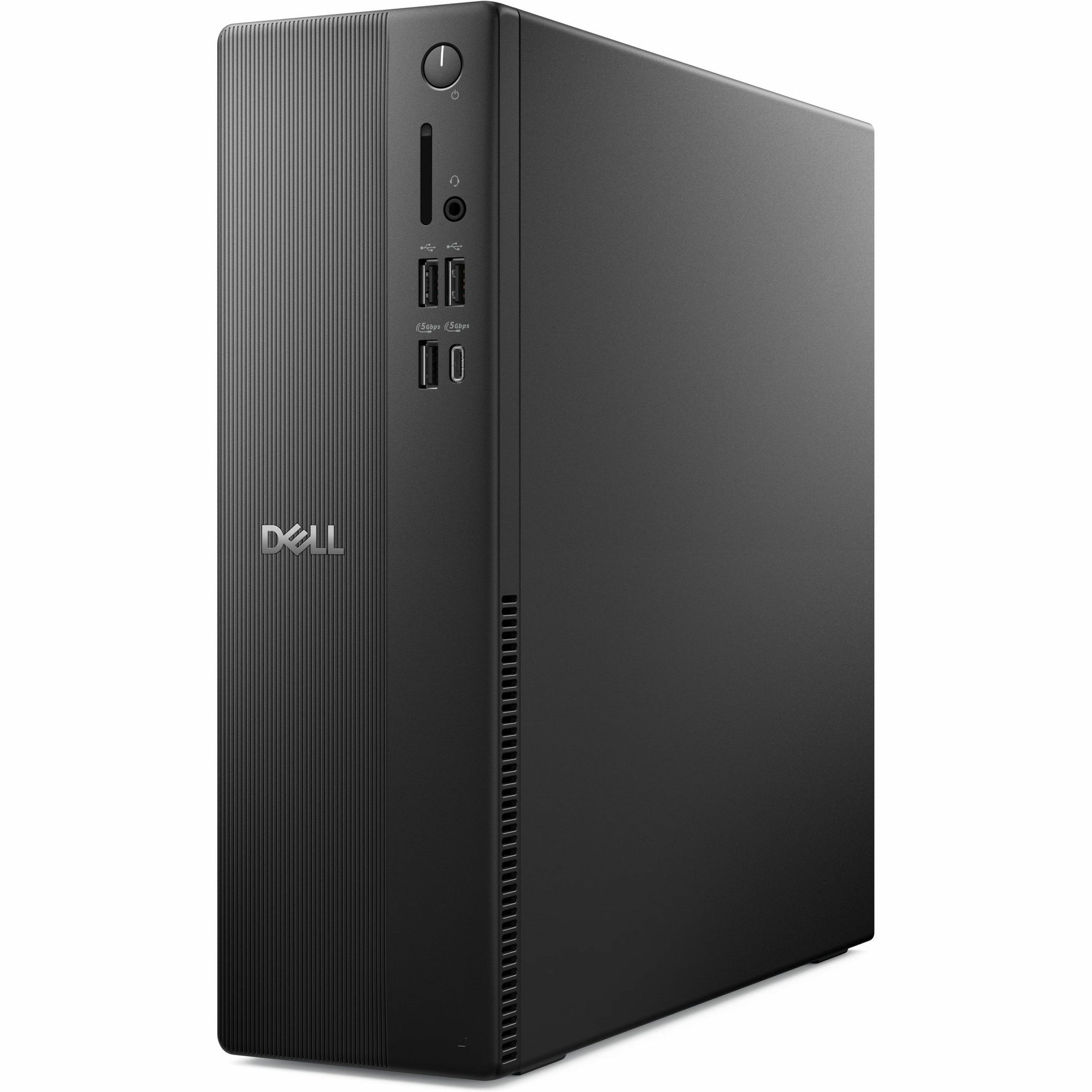 Dell Pro Slim Essential QVS1260 Desktop Computer - Intel Core i5 14th Gen i5-14500 - vPro Technology - 8 GB - 512 GB PCI Express NVMe 3.0 SSD - Slim PC - Black - Left view