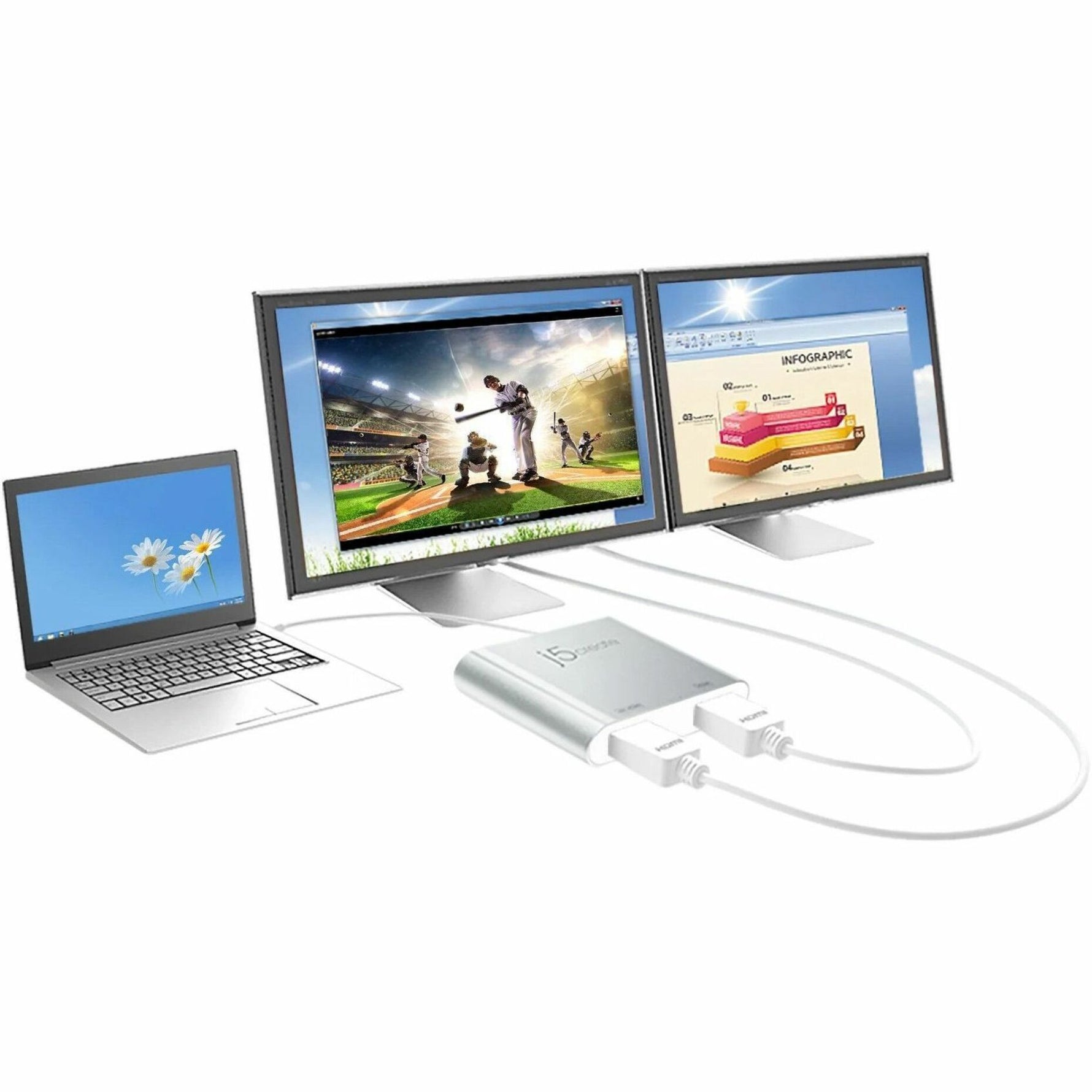 j5create JUA365 A/V Adapter - 1 - Alternate view 7