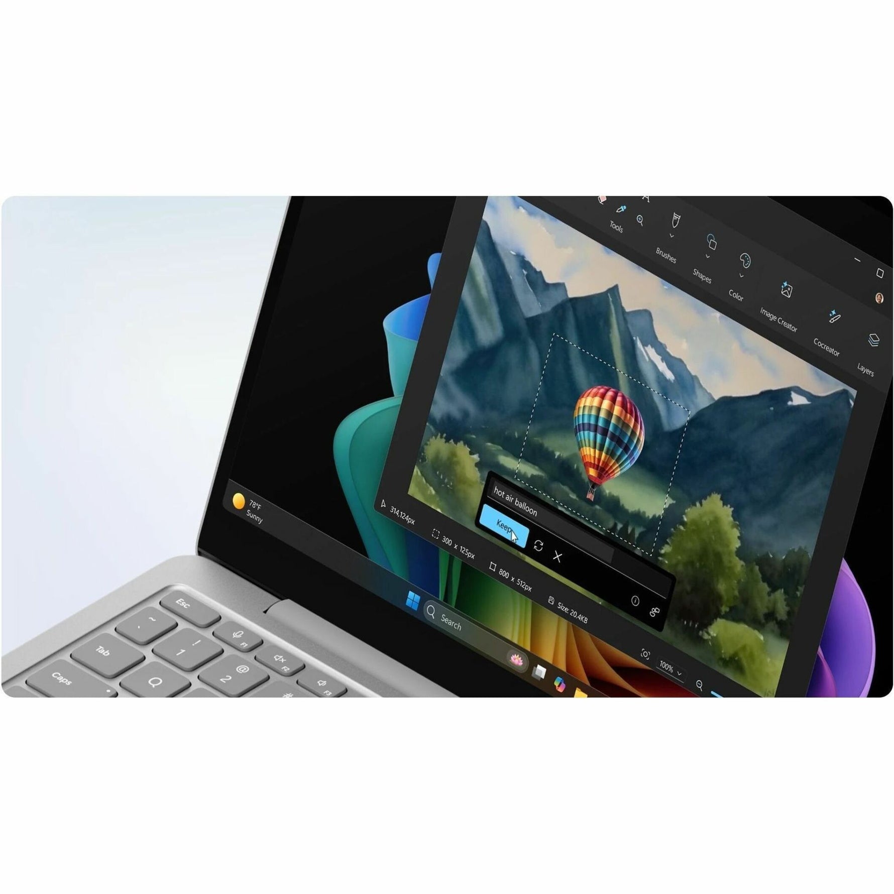 Microsoft Surface Laptop for Business (1st Edition) 13' Touchscreen Notebook - 60 Hz - Intel Core Ultra 5 Series 3 - 16 GB - 256 GB SSD - Platinum - Alternate view 7