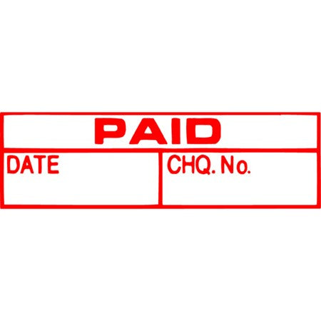 X-Stamper 1533 PAID/DATE/CHQ (Each)