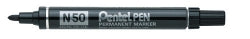 Pentel Marker N50 Permanent Bullet Black Bx12 (Each)