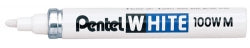 Pentel Marker 100W-M Bullet White Bx12 (Each)