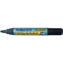 Artline Marker Whiteboard 579 5mm Chisel Nib Black (Box 12)