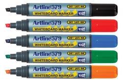 Artline Marker Whiteboard 579 5mm Chisel Nib Green (Box 12)