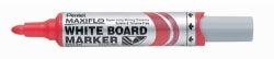 Pentel Marker Whiteboard Maxiflo MWL5-B Bullet Red (Box 12)