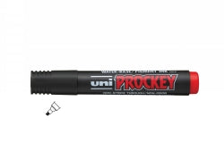 Uni Marker Prockey PM126 Chisel Red (Box 12)