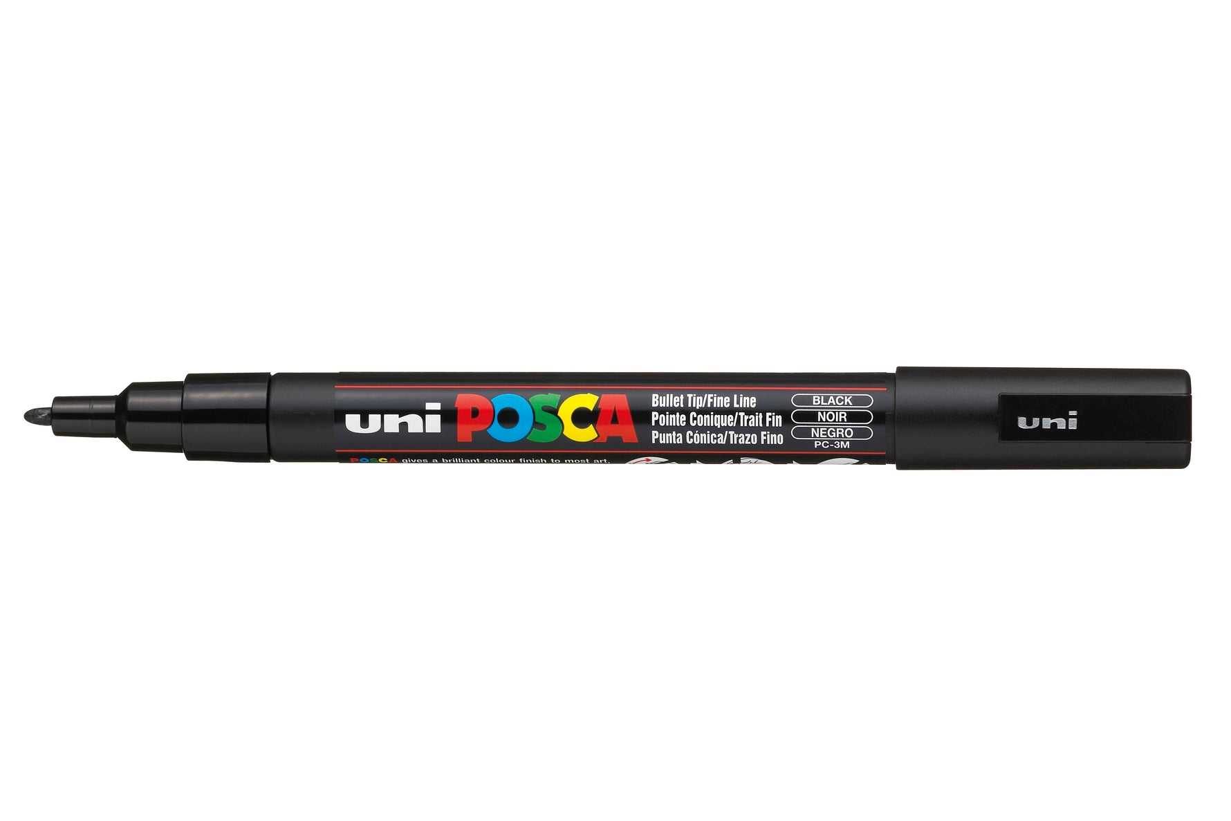 POSCA Uni Marker PC3M Bullet Tip Black (Each)