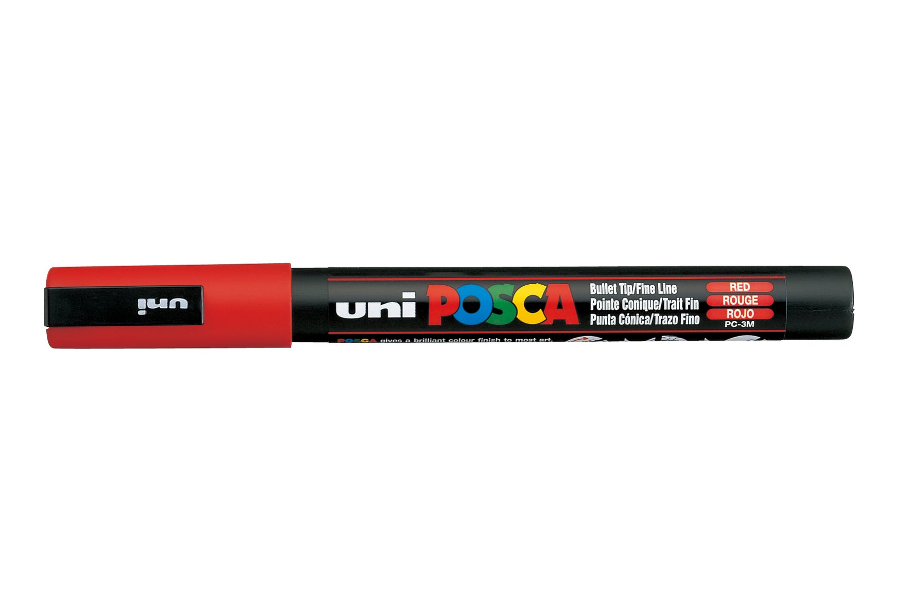 POSCA Uni Marker PC3M Bullet Tip Red (Each)
