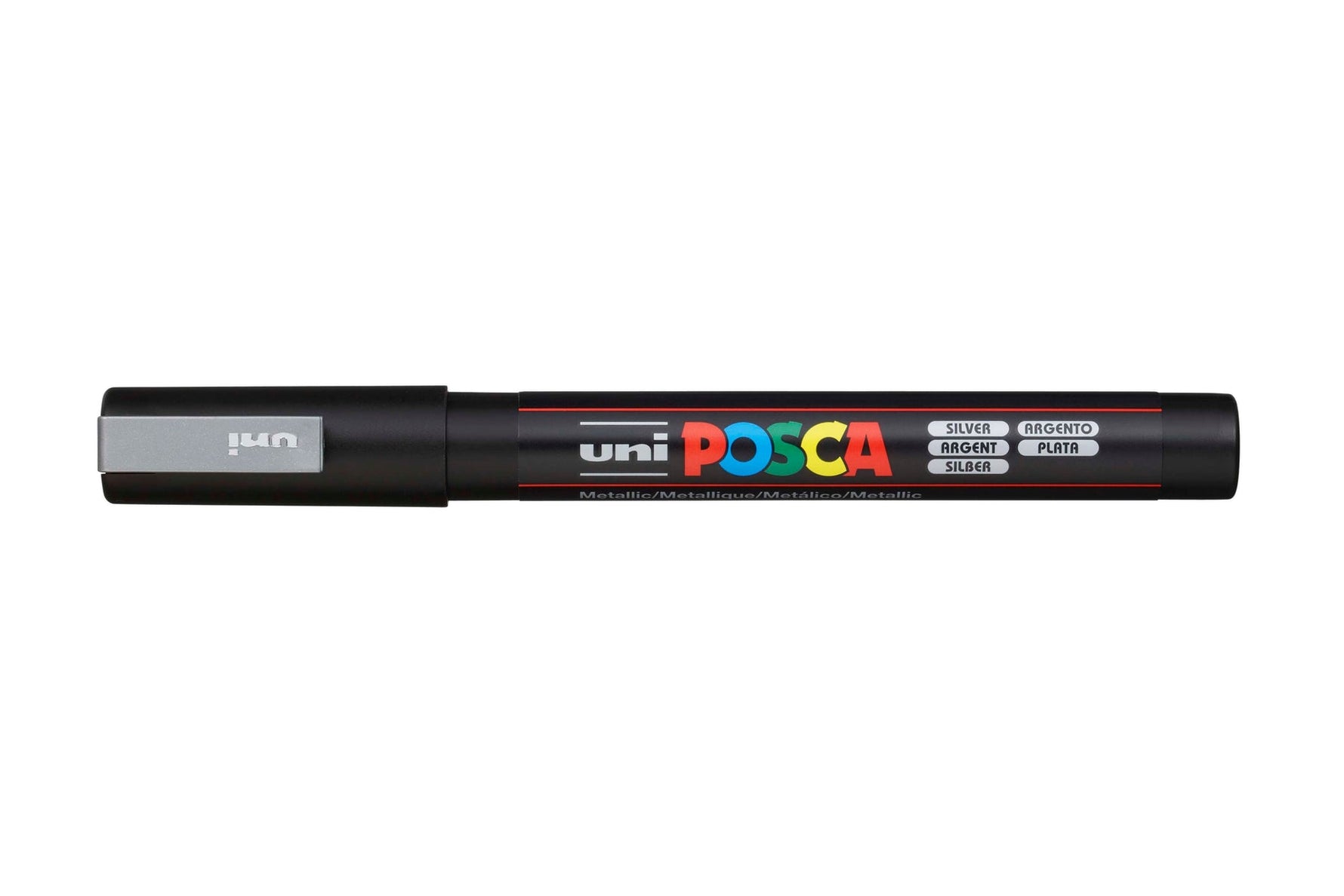 POSCA Uni Marker PC3M Bullet Tip Silver (Each)