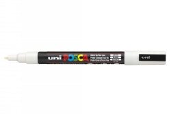 POSCA Uni Marker PC3M Bullet Tip White (Each)