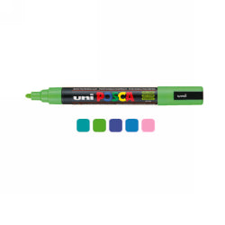 Uni Marker PC5M Assorted New Colours Bx12 (Each)