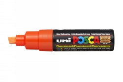 Uni Marker PC8KF Chisel Fluoro Orange (Each)