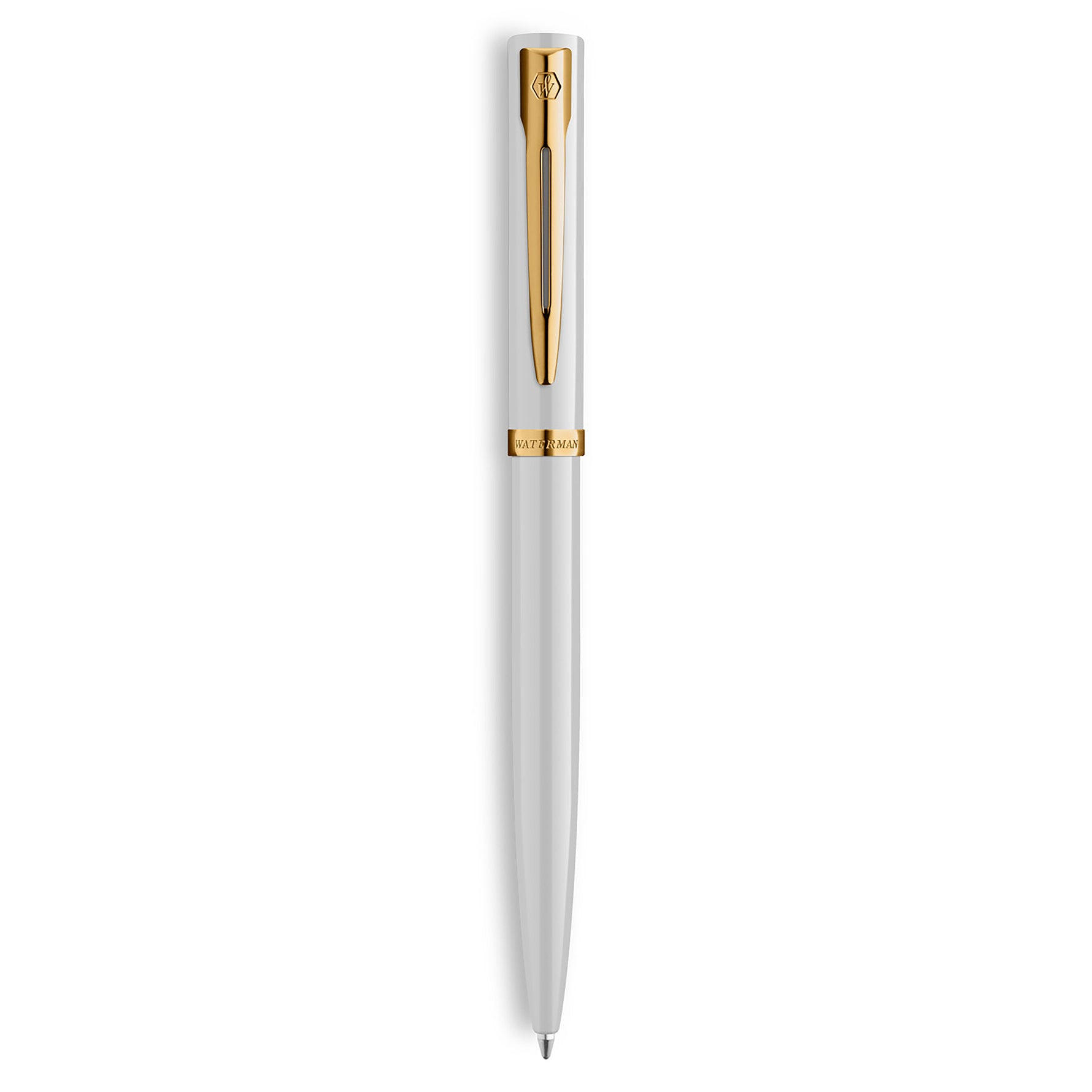 Waterman Pen Impression Ballpoint White Gold Trim (Each)