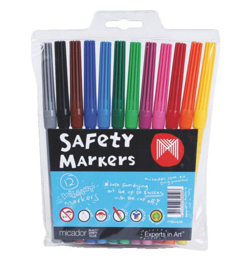 Micador Marker Dry Safe Assorted WLT12 (Each)
