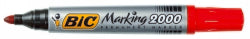Bic Marker Marking 2000 Permanent 1.7mm Bullet Tip Red (Box 12)