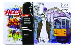 Jasart Pencil Coloured Colour Pencil Designer Tin 36 (Each)