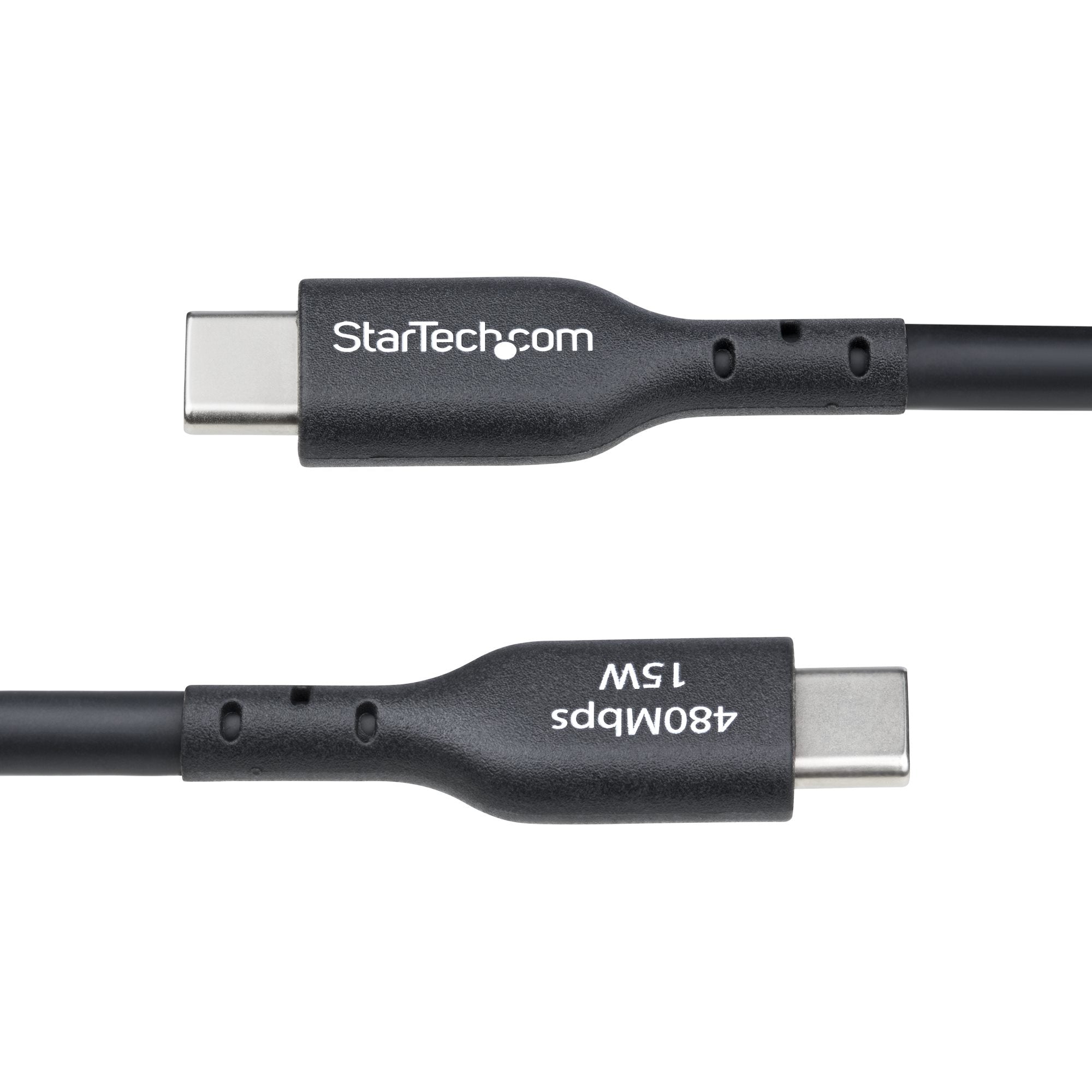 StarTech.com 4m (13ft) USB-A to USB-C Charging Cable, Charge & Sync, 3A, USB 2.0, TPE Jacket - Black USB Charging Cord