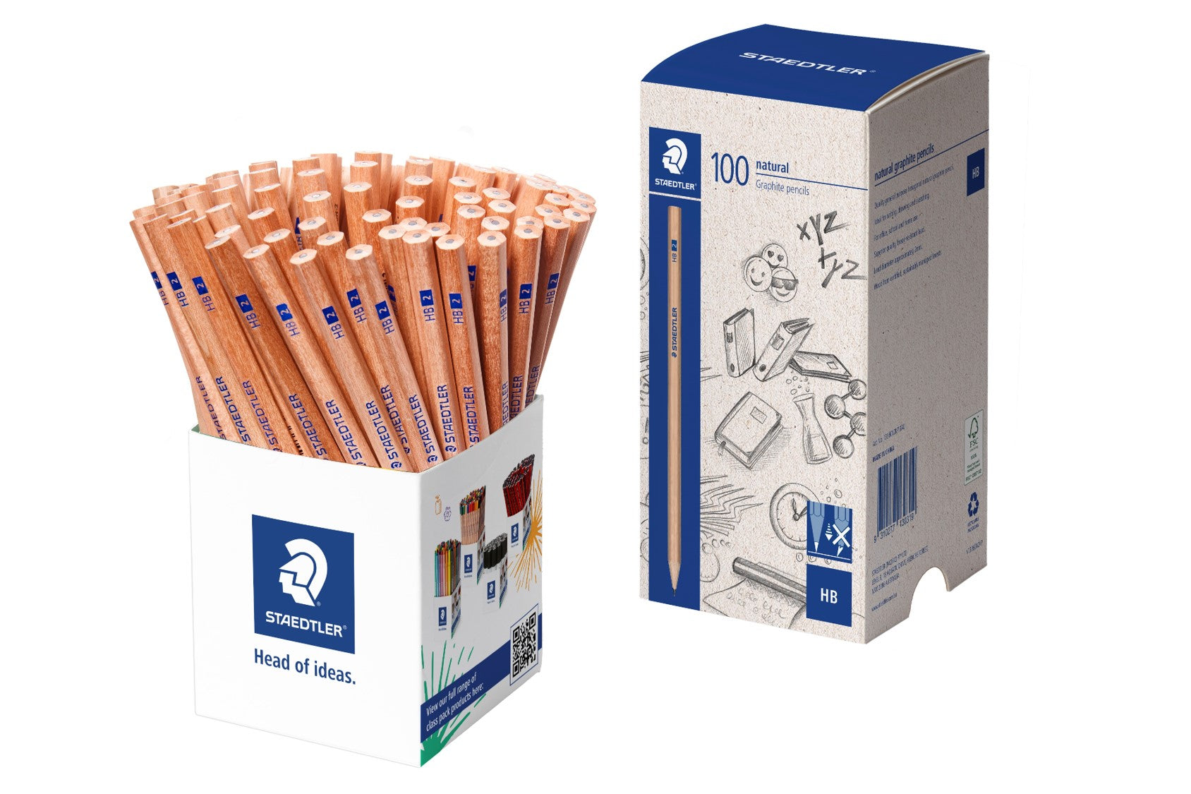 Staedtler Pencil Lead Natural Graphite 130 HB (100) (DISP)
