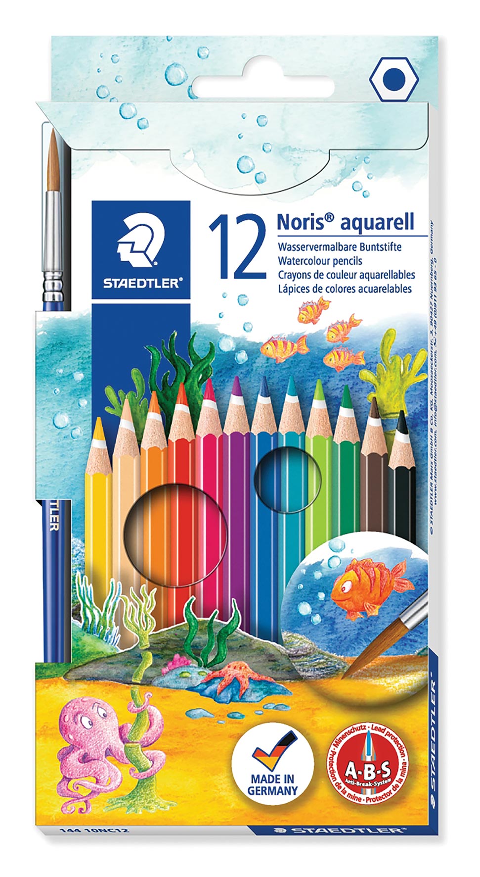 Staedtler Pencil Coloured Aquarell PK12 (Each)