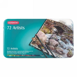 Derwent Pencil Coloured Artists Tin 72 (Each)