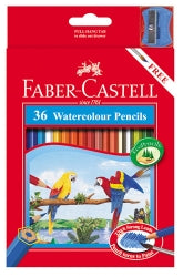 Faber-Castell Pencil Coloured Red Range Watercolour PK36 (Each)
