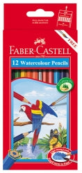 Faber-Castell Pencil Coloured Red Range Watercolour PK12 (Each)