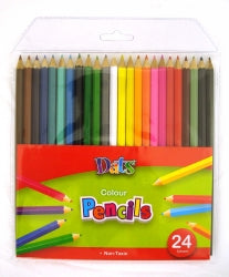 Dats Coloured Pencils F/L 24's (836) (WLT24)