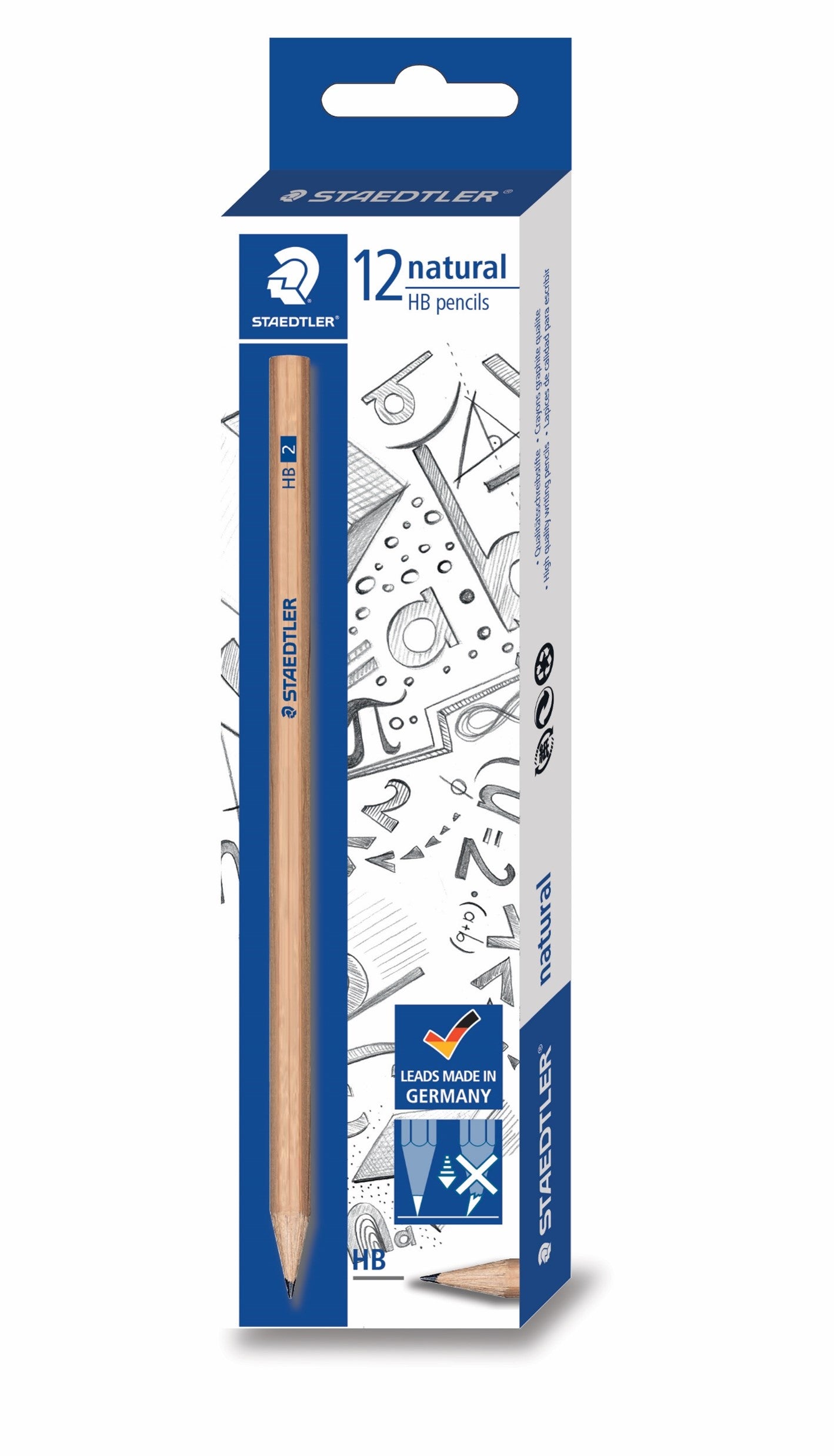 Staedtler Pencil Lead Natural 130 HB Bx12 (Each)