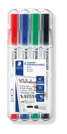 Staedtler Marker Whiteboard 341 Compact Assorted WLT4 (Each)