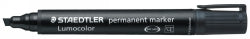 Staedtler Marker 350-9 Perm Chisel Black (Box 10)