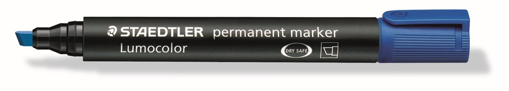 Staedtler Marker 350-3 Perm Chisel Blue (Box 10)