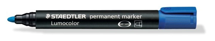 Staedtler Marker 352 Lumocolor Permanent Bullet Blue (Box 10)
